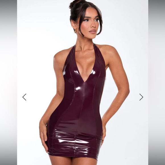 NWT Baby Boo Brooke Mini Dress in Dark Cherry Lacquer size Medium 🍒🎲🎰♥️ - Picture 6 of 12